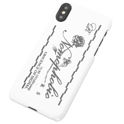 Shop Raf Simons Iphone X Case In White