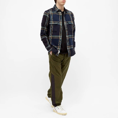 Shop Adsum Big Plaid Overshirt In Blue