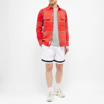 Shop Adsum Big Plaid Overshirt In Red