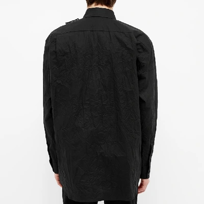 Shop Balenciaga Logo Tab Shirt In Black