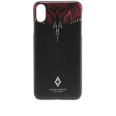 Shop Marcelo Burlon County Of Milan Marcelo Burlon Geometric Wings Iphone Xs Max Case In Black