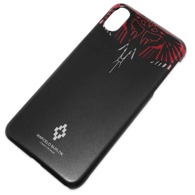 Shop Marcelo Burlon County Of Milan Marcelo Burlon Geometric Wings Iphone Xs Max Case In Black