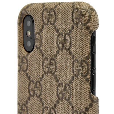 Shop Gucci Ophidia Gg Iphone X/xs Case In Brown