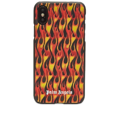 Shop Palm Angels Burning Iphone X Case In Orange