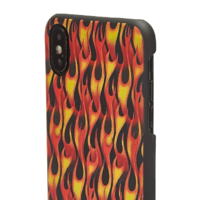 Shop Palm Angels Burning Iphone X Case In Orange