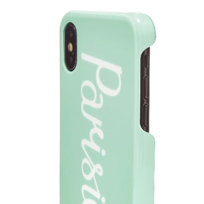 Shop Maison Kitsuné Parisien Iphone X Case In Green