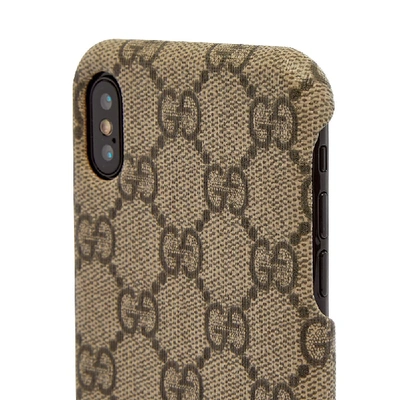 Shop Gucci Ophidia Gg Iphone X/xs Max Case In Brown