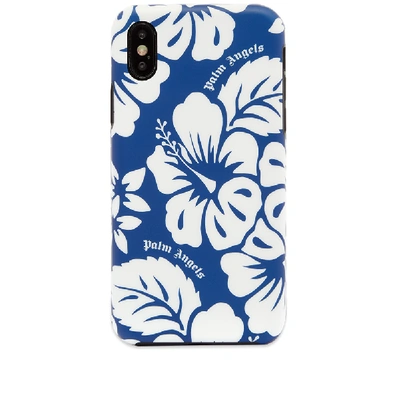 Shop Palm Angels Hawaiian Iphone X Case In Blue