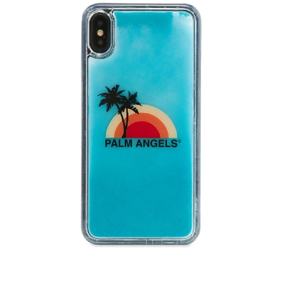 Shop Palm Angels Pa Rainbow Iphone Xs Max Case In Blue