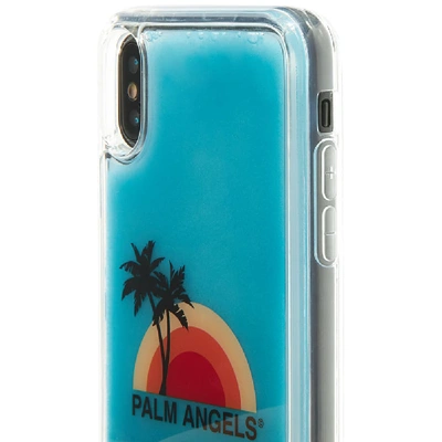 Shop Palm Angels Pa Rainbow Iphone Xs Max Case In Blue