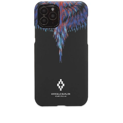 Shop Marcelo Burlon County Of Milan Marcelo Burlon Sharp Wings Iphone 11 Pro Case In Black