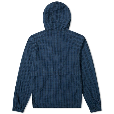 Shop Adsum Plaid Windbreaker In Blue