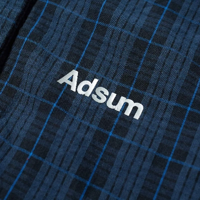 Shop Adsum Plaid Windbreaker In Blue