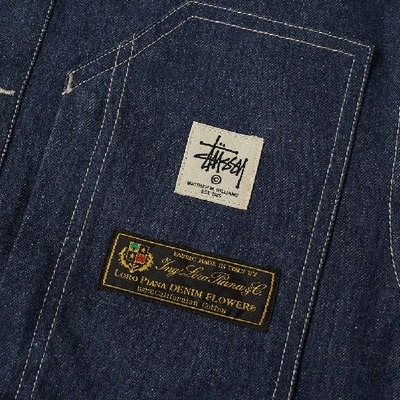 Shop Alyx 1017  9sm X Stussy Denim Jacket In Blue