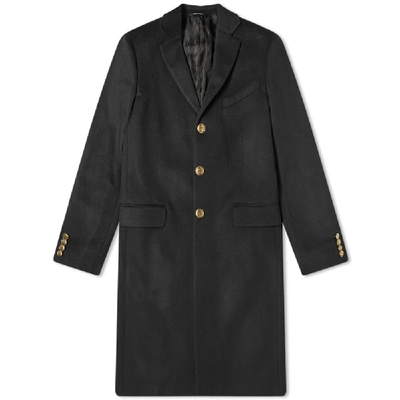 Shop Givenchy Wool Cashmere Chesterfield Coat In Black