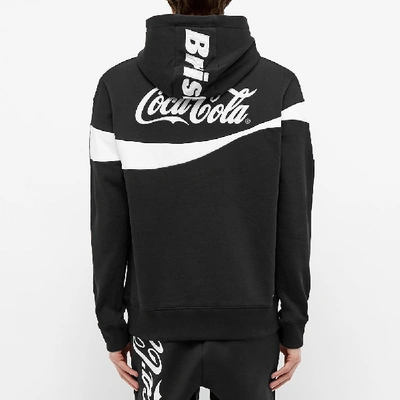 Shop F.c. Real Bristol X Coca-cola Colour Block Hoody In Black