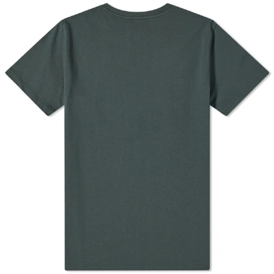 Shop A.p.c. Georges Stamped Logo Tee In Green