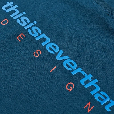 Shop Thisisneverthat Dsn-logo Tee In Blue
