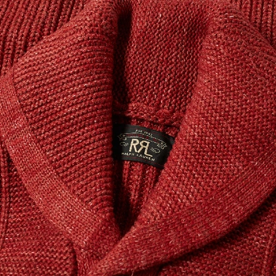 Shop Rrl Shawl Collar Cardigan In Red
