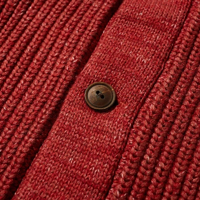Shop Rrl Shawl Collar Cardigan In Red