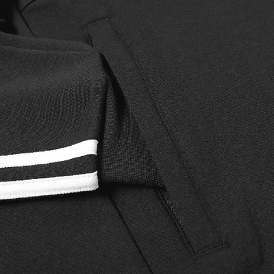 Shop Adidas Originals Adidas 3-stripe Half Zip Hoody In Black