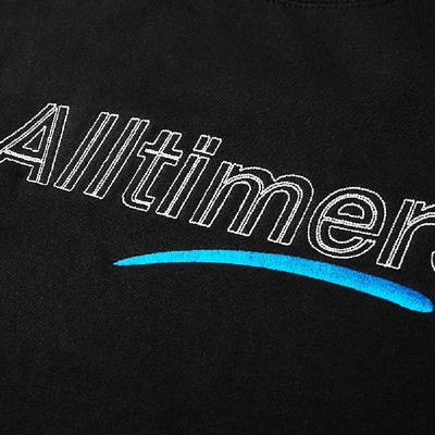 Shop Alltimers Dashed Crew Sweat In Black