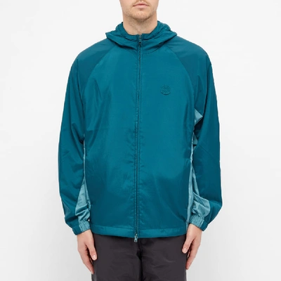 Shop Kenzo Packable Hooded Windbreaker In Green