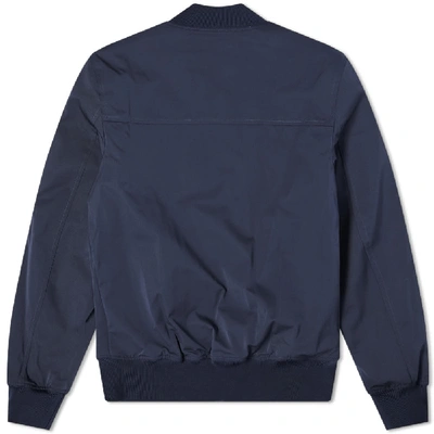 Shop Apc A.p.c. Ma-1 Bomber Jacket In Blue