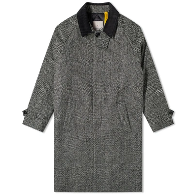 Shop Moncler Genius - 7 Fragment Oversized Herringbone Wool Coat In Grey