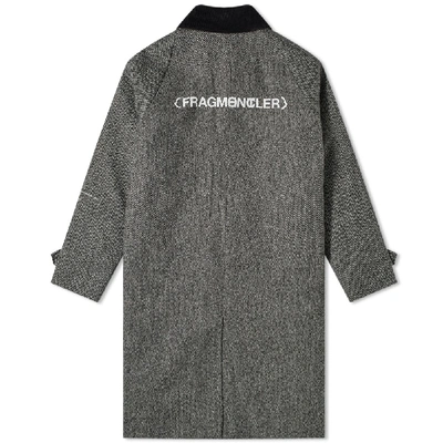 Shop Moncler Genius - 7 Fragment Oversized Herringbone Wool Coat In Grey