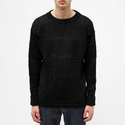 Shop S.n.s Herning S.n.s. Herning Fisherman Crew Knit In Black