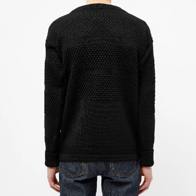 Shop S.n.s Herning S.n.s. Herning Fisherman Crew Knit In Black