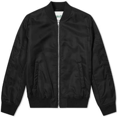 Shop Kenzo Paris Bomber Jacket In Black