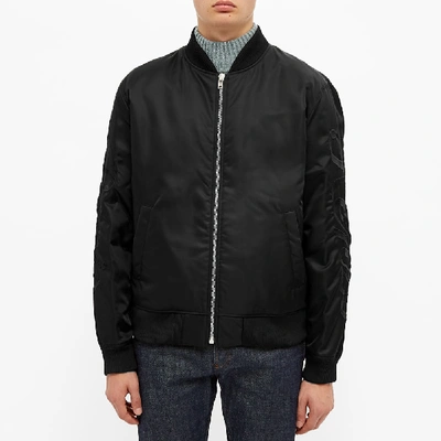 Shop Kenzo Paris Bomber Jacket In Black