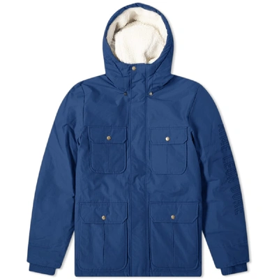 Shop Aimé Leon Dore X Woolrich Mountain Jacket  In Blue