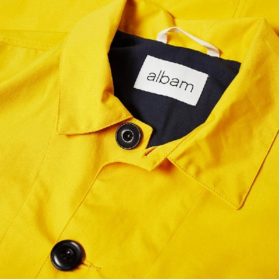 Shop Albam Canvas Rail Jacket In Yellow