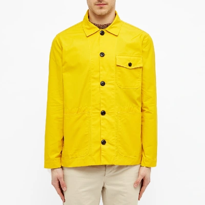 Shop Albam Canvas Rail Jacket In Yellow