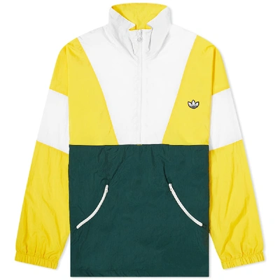 ganado eternamente Formación Adidas Originals Samstag Half Zip Track Jacket In Yellow In Superyellow |  ModeSens