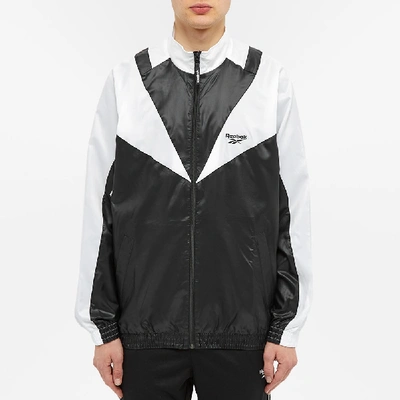 Shop Reebok Classics Twin Vector Track Jacket In Black