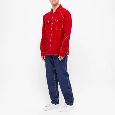 Shop Pop Trading Company Pop Trading Company Herman Shirt In Red