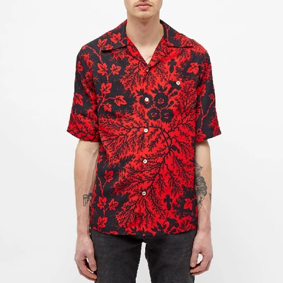 Shop Alexander Mcqueen Ivory Print Vacation Shirt In Red