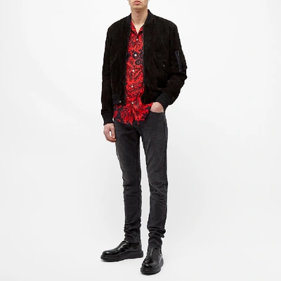 Shop Alexander Mcqueen Ivory Print Vacation Shirt In Red