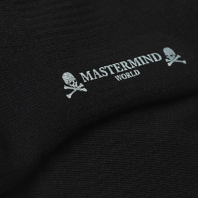 Shop Mastermind Japan Mastermind World Front Skull Sock In Black