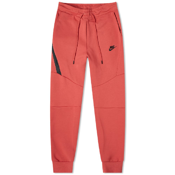 nike tech fleece tracksuit red