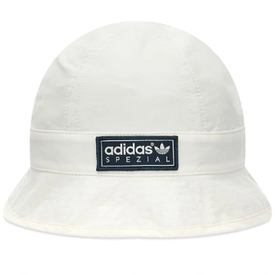 Shop Adidas Consortium Adidas Spzl Meanwood Bucket Hat In White