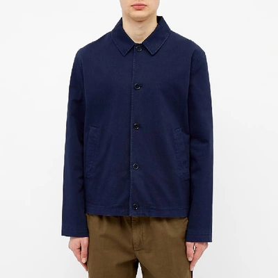 Shop Ymc You Must Create Ymc Groundhog Twill Jacket In Blue