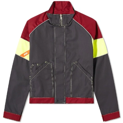 Shop Affix Tricolour Work Jacket In Grey