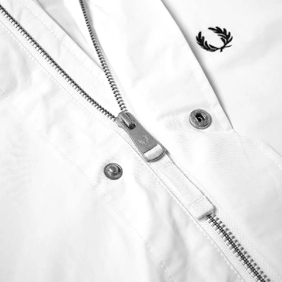 Shop Fred Perry Authentic Fishtail Parka In White