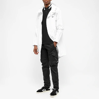 Shop Fred Perry Authentic Fishtail Parka In White