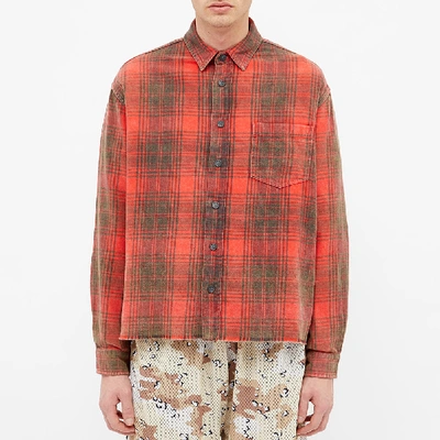 Shop John Elliott Hemi Oversized Shirt In Red